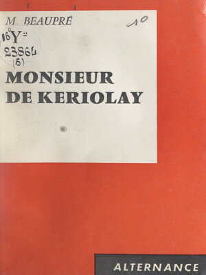 cover image of Monsieur de Keriolay